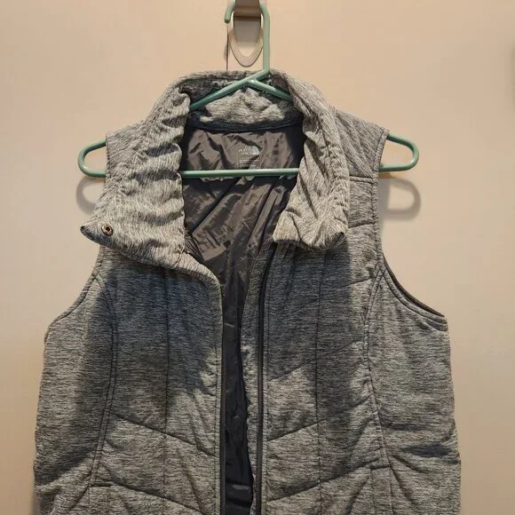 The North Face Pseudio Insulated Vest Heather Grey Size Large - Picture 3 of 9